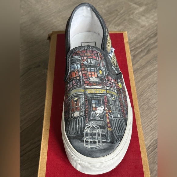Vans Harry Potter one of a kind hand painted slip on sneakers - Picture 11 of 16